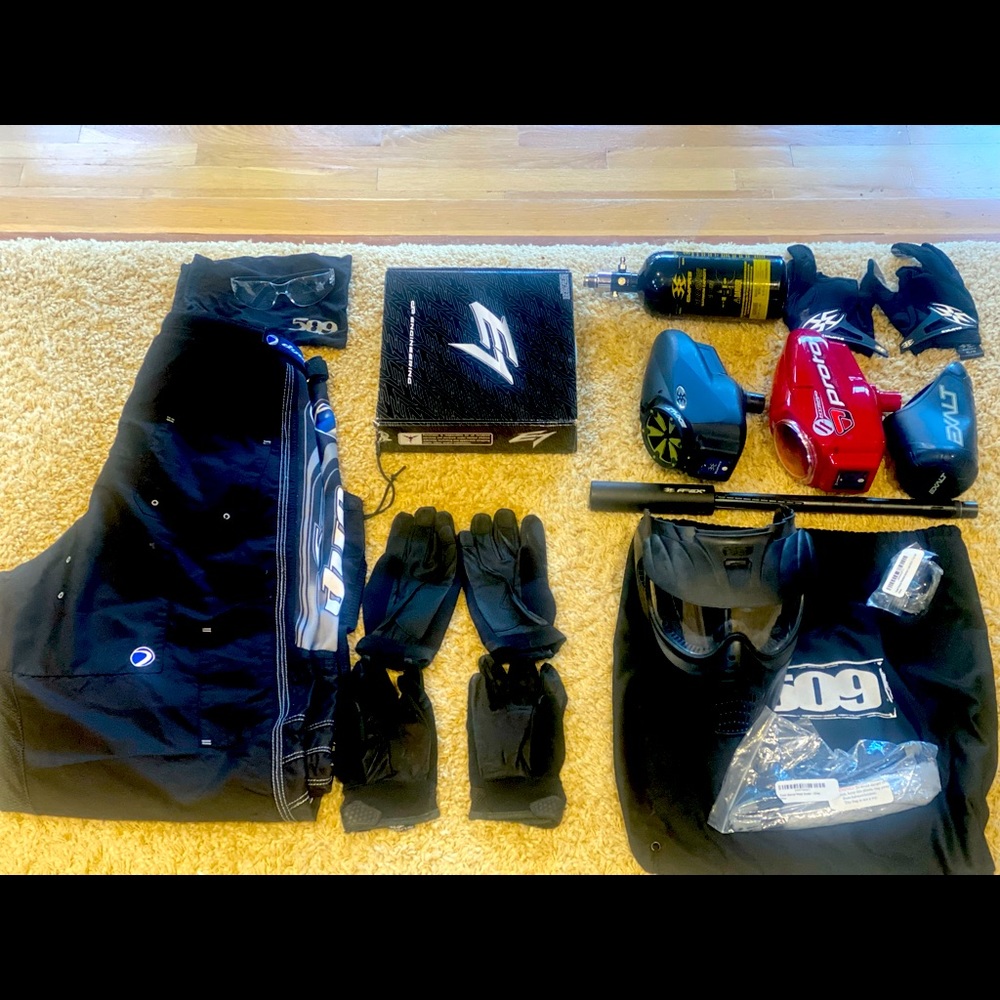 Compete set up for paintball!
